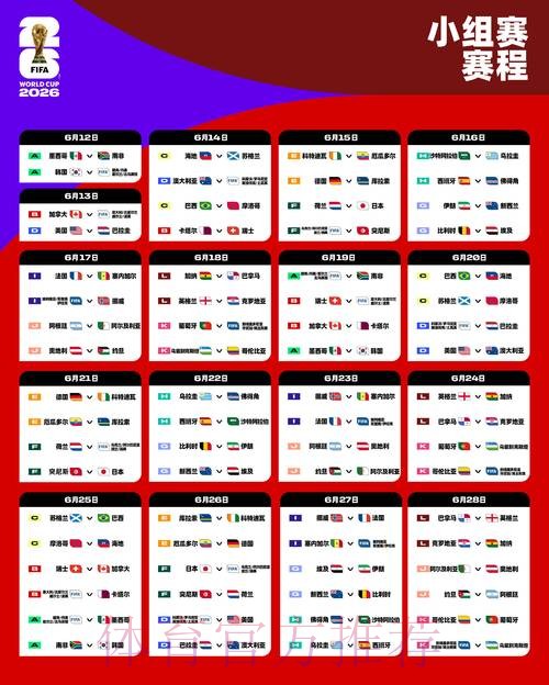 2026世界杯比赛时间怎么查 2026世界杯比赛时间怎么查